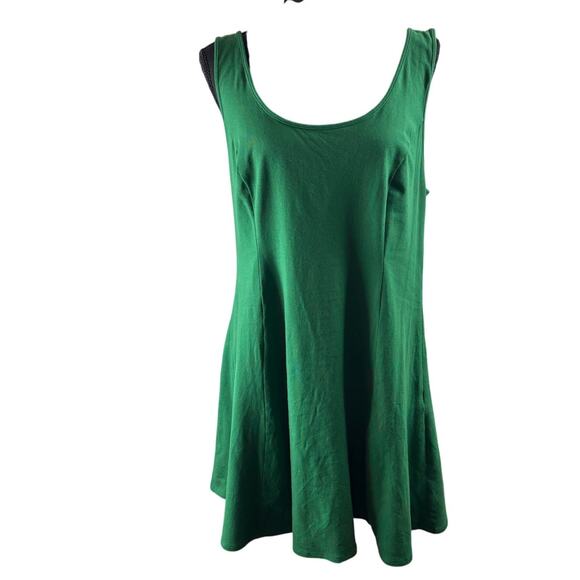 Forever 21 Plus Kelly Green Sleeveless A-Line Stretch Dress 1X - Picture 1 of 9